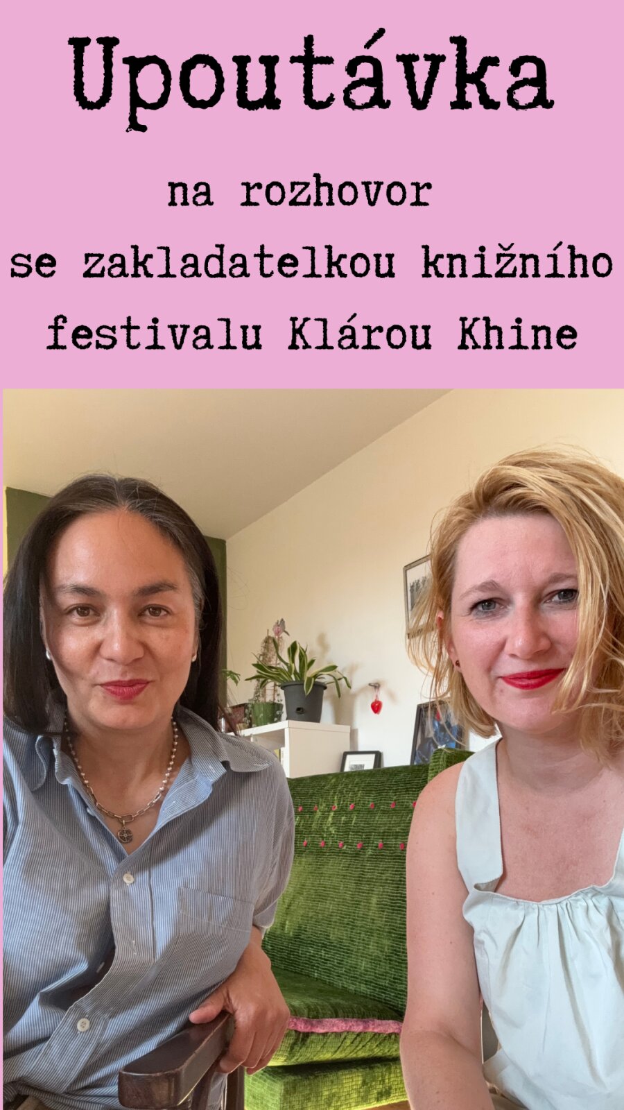Teaser rozhovoru s Klárou Khine o knižních festivalech [celý podcast najdete v Aféře s knihou 15]