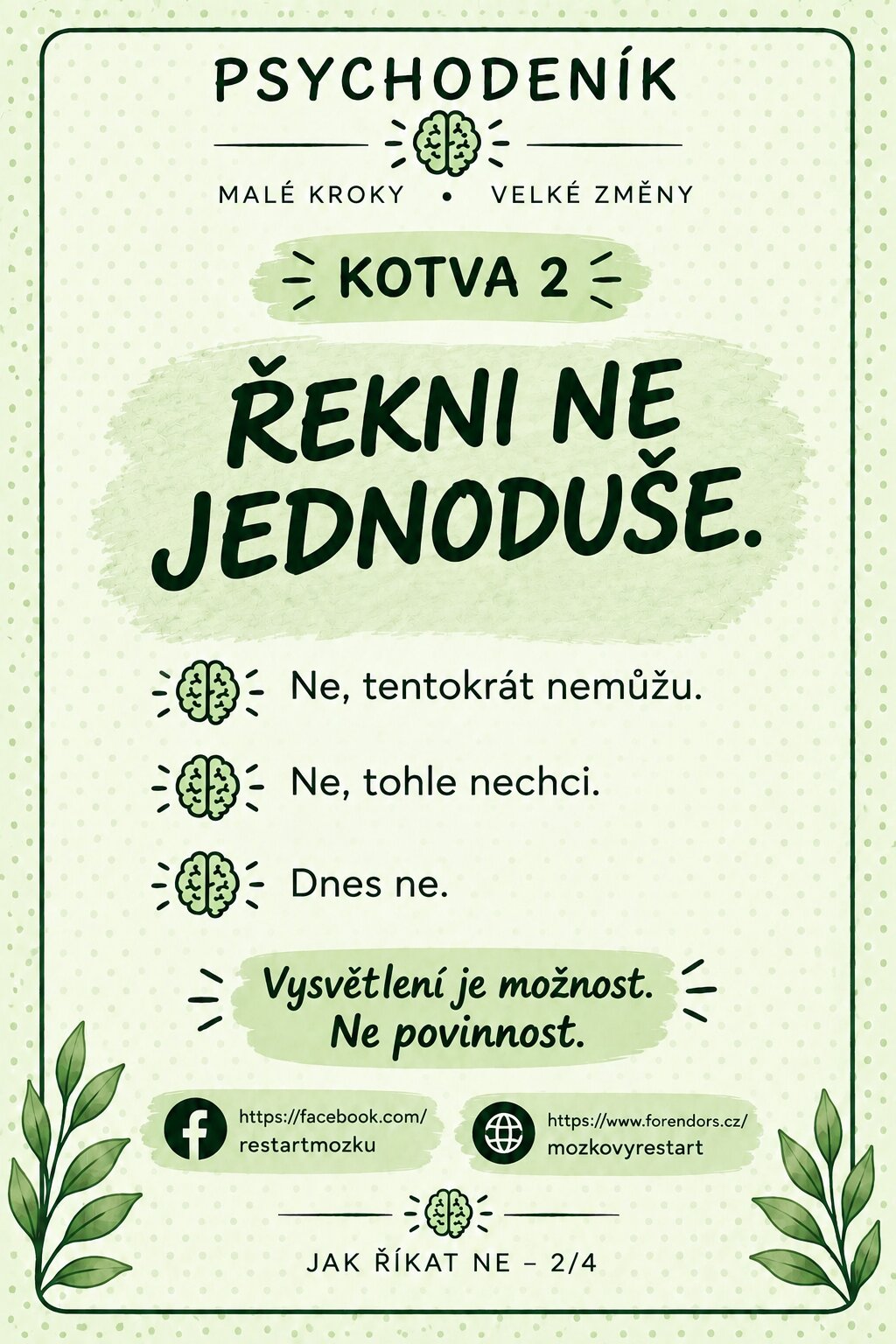 Psychokotvy - Jak říci NE